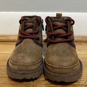 UGG Neumel Boys Boots Toddler 8 Brown Waterproof